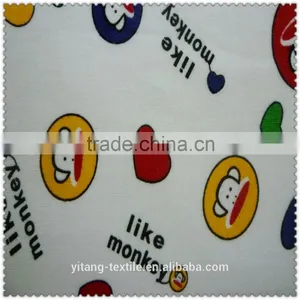 Whit Print Pattern Knit Fabric thumbnail-3
