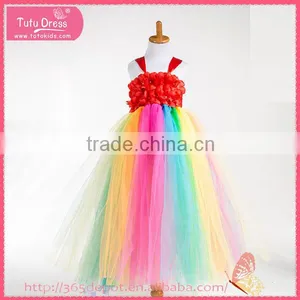 High Waist Braces Overalls Ambilight Colorful Rainbow Dress for Halloween Costume Gauze Dress Supplier's Choice thumbnail-1