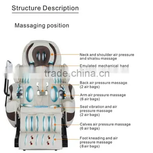 3d Best Chair Massage Electric Zero Gravity Massage Chair 2015 thumbnail-5