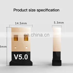 USB Mini B-T5.0 Adapter Dongle Receiver Wireless Transfer Adaptor Music Audio Receiver Transmitter for PC Computer Speaker Mouse thumbnail-4