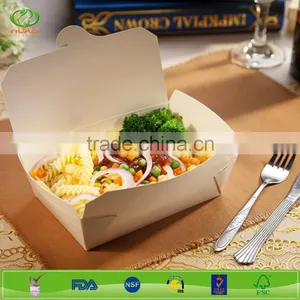 1100cc Food Grade Disposable Paper Lunch Box thumbnail-1