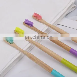 CE OEM Natural Wood Bamboo Carbon Biodegradable Toothbrush thumbnail-2