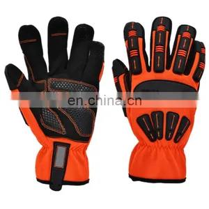 TPR Oil Construction Industrial Cut Resistant Protection Impact Hand Safety Mechanic Working Gloves thumbnail-1