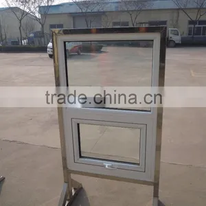 Aluminum Casement Windows With Thermal Broken Profile With As2047 &double Glazed Obscured Glass thumbnail-1