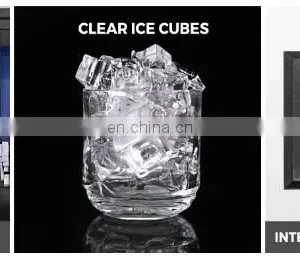 Commercial Ice Maker 335W Stainless Steel Ice Cube Maker Machine 132 lb Ice Making Machine thumbnail-3