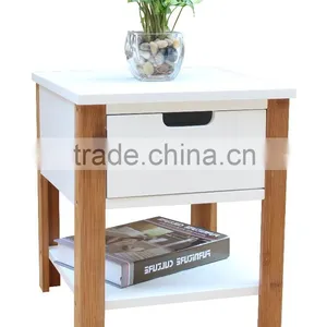 Simplistic Telephone End Table With 1 Drawer thumbnail-1