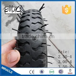 Heavy Duty 4 Wheels Wagon Tyre Rubber Wheelbarrow Tire 2.80/2.50-4 thumbnail-2