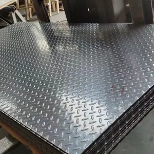 Galvanized Mild Steel Checkered Sheets Tear Drop Pattern Chequered Sheet thumbnail-5