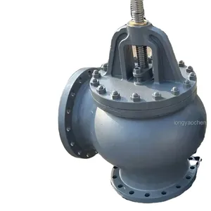 JIS F7308 5K 10K 16K Flange Cast Iron Globe Valve Cast Steel Marine Valve Angle Globe Valve thumbnail-3