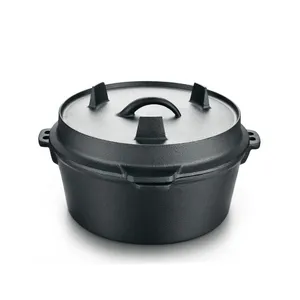 OEM Pre-Seasoned Cast Iron Skillet 20cm Frying Pan Factory Direct thumbnail-4
