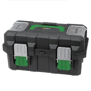 17 Inch Reinforced Heavy-Duty Plastic Tool Box, Impact-Resistant Storage Organizer thumbnail-1