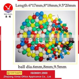 Wholesale High Quality 23mm Plastic Clear Square Head Thumb Tack thumbnail-1