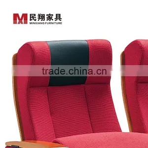 Cheap Church Seat Office Cover Fabric Folding Stacking Auditorium Home Theatre Seating Meeting Hall Chair thumbnail-3