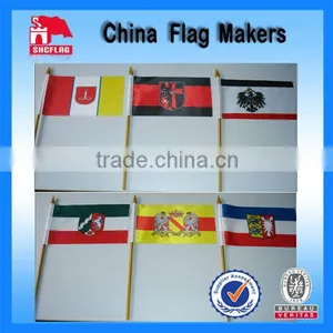 PE Printed Hand Fan National Flag thumbnail-1