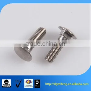 Blue Zinc Coated Steel Metal Flat Head Carriage Bolt thumbnail-1