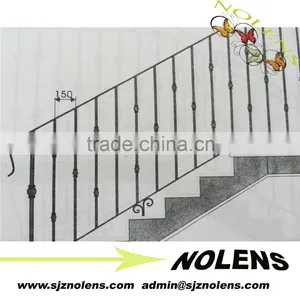 Decorative Wrought Iron Stair Railing/wrought Iron Staircase/outdoor Wrought Iron Railings thumbnail-1