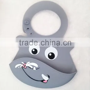 New Design Custom Brand BPA Free Soft Bandana Silicone Baby Bibs With 2 Sizes thumbnail-4