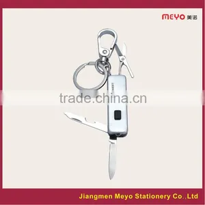 2015 Custom Made Alloy Keychain With Beer Opener,Scissors,Light,Nail Files, Knife For Bank Gift thumbnail-1