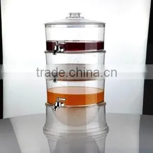 3 Tier Outdoor Party Drink Acrylic Beverage Dispenser thumbnail-1