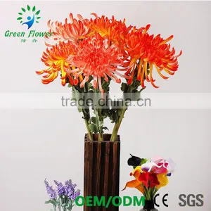 2016 Wholesale Multicolor Latex Artificial PU Flowers Chrysanthemum Real Touch Bouquet Wedding Bridal Decor Display Flower thumbnail-3