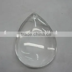 Natural Clear Crystal Teardrop Pendant or Facet Customized thumbnail-1