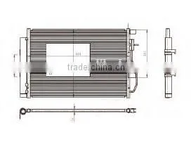 Auto Condenser for CHEVROLET AVEO 11-(OEM NO.: 96943762) thumbnail-1