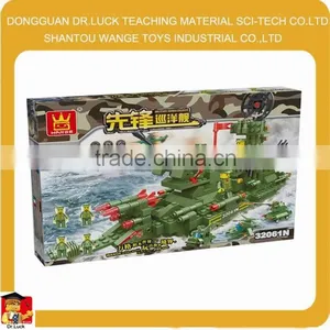 Shantou Plastic Building Blocks Military Toys for Kids Boats for Sale thumbnail-1