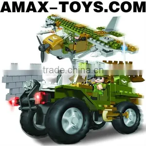 Bd-63618316 Toys Brick Set Plastic Intelligent Toys Brick Military Vehicles 200pcs thumbnail-1