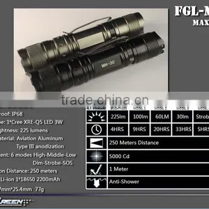 Military 18650 Battery Rechargeable Q5 Led Mini Torch thumbnail-3