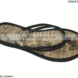 Ladies Straw Sandals Slippers thumbnail-1