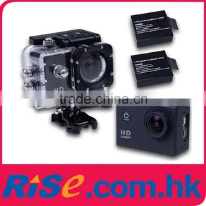 SJ4000 1080P Action Helmet DV 12MP 30m Diving Waterproof 2xBattery Sports Camera thumbnail-1