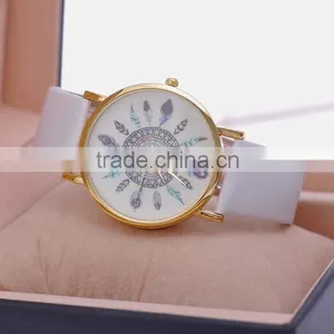 Peacock Women Fashion Leather Strap Vogue Quartz Relojes De Marca thumbnail-5