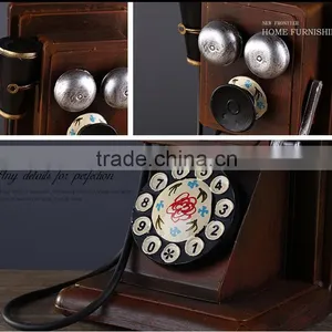 Retro Antique Iron Craft Artificial Telephone Home Decoration Supplier's Choice thumbnail-6