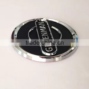 New Arrival 3D ABS Plastic Chrome Plated Self-adhesive Round Car Emblem ,car Emblem thumbnail-3