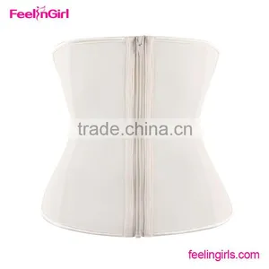 7 Steel Boned Clip and Zip Nude Waist Cincher thumbnail-4