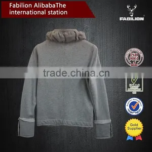 Custom Fashionable White Retro Mma High Quality High Funnel Neck Hoodie thumbnail-2