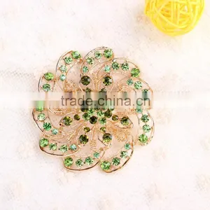 Rhinestone Flower Brooch Pins,Fashion Designs Crystal Rhinestone Brooch Pin for Dresses,wedding thumbnail-5