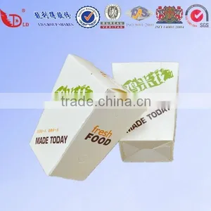 Food Grade White Paper Card Fried Food Packaging Box thumbnail-1