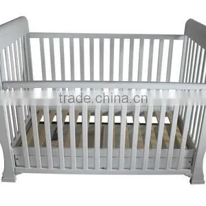 XN-LINK-B09 Wooden Foldable Baby Cot thumbnail-1