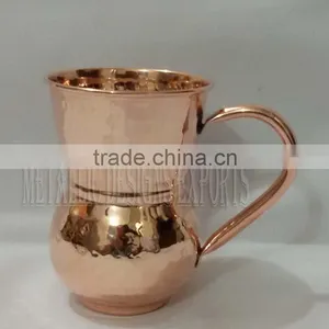 New 100% Copper Hammered Driking Mug thumbnail-1