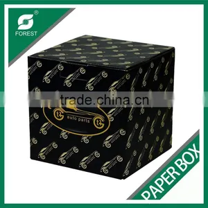 CUSTOM PRINTED BOX PACKAGING BLACK PAPER BOX thumbnail-2