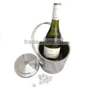2016 Latest Double Wall Stainless Steel Ice Bucket With Scoop thumbnail-2