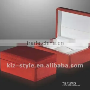 Red Watch Boxes From Direct Manufacture, Wooden Watch Box thumbnail-1