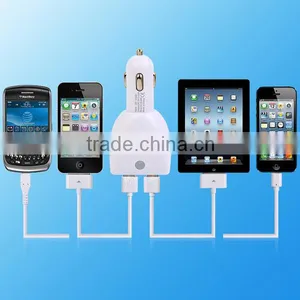 2016 New Design Adapter 4 Port Usb Car Charger for Mobile Phone thumbnail-2