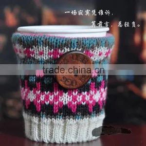 Knitted Coffee Cup Sleeves,knitted Bottle Sleeve,hot Cup Sleeve thumbnail-4