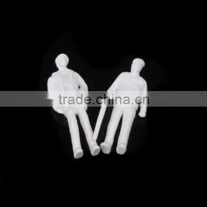 Model Figure, Plastic Miniature White Human Figure for 1/100 thumbnail-3