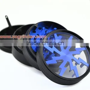 China Wholesale Industrial Aluminum Grinder , 4 Pieces Weed Herb Grinders Sharp Stone thumbnail-3