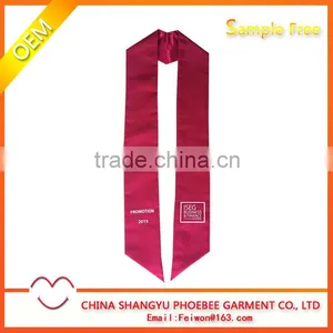 Printed Red Graduation Stole thumbnail-1