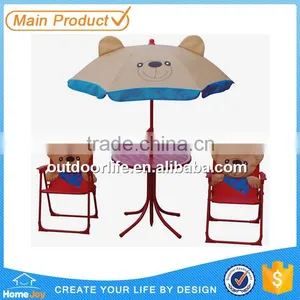 Lovely Kids Patio Set With Umbrella, Table and Chairs Set, Kids Outdoor Furniture thumbnail-3