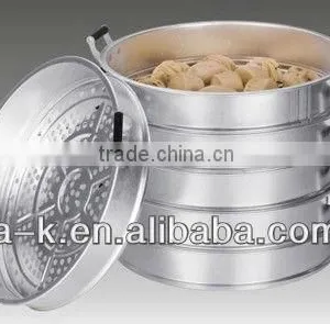 Aluminum Multilayer Steamer With Two Kind of Handles thumbnail-1
